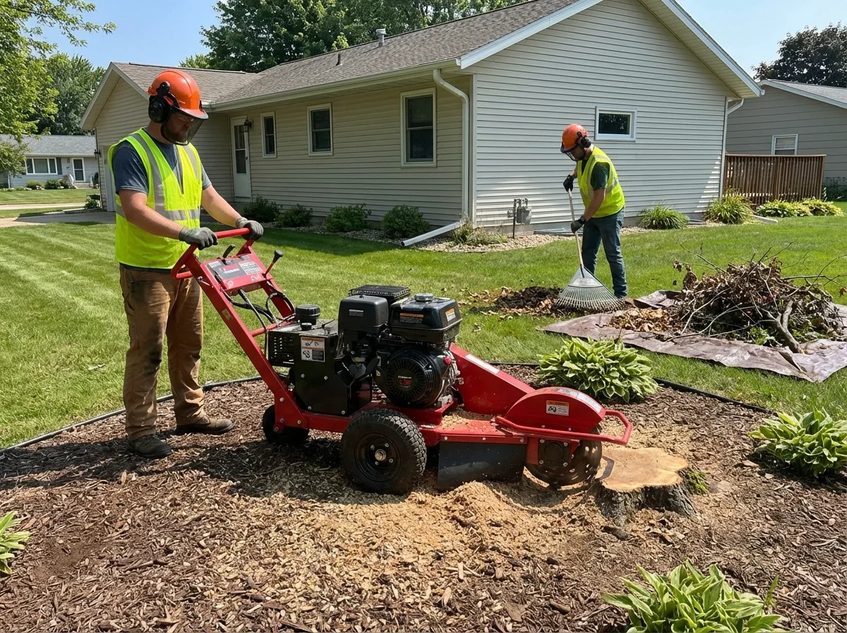 Stump Grinding and Complete Site Cleanup — tree service appleton wi