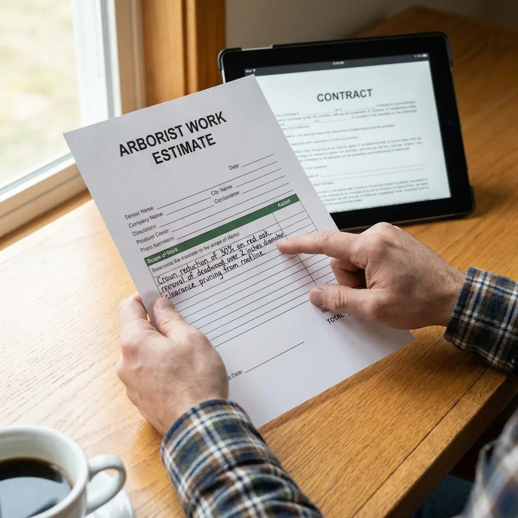 Reading the Estimate — arborist cost per hour