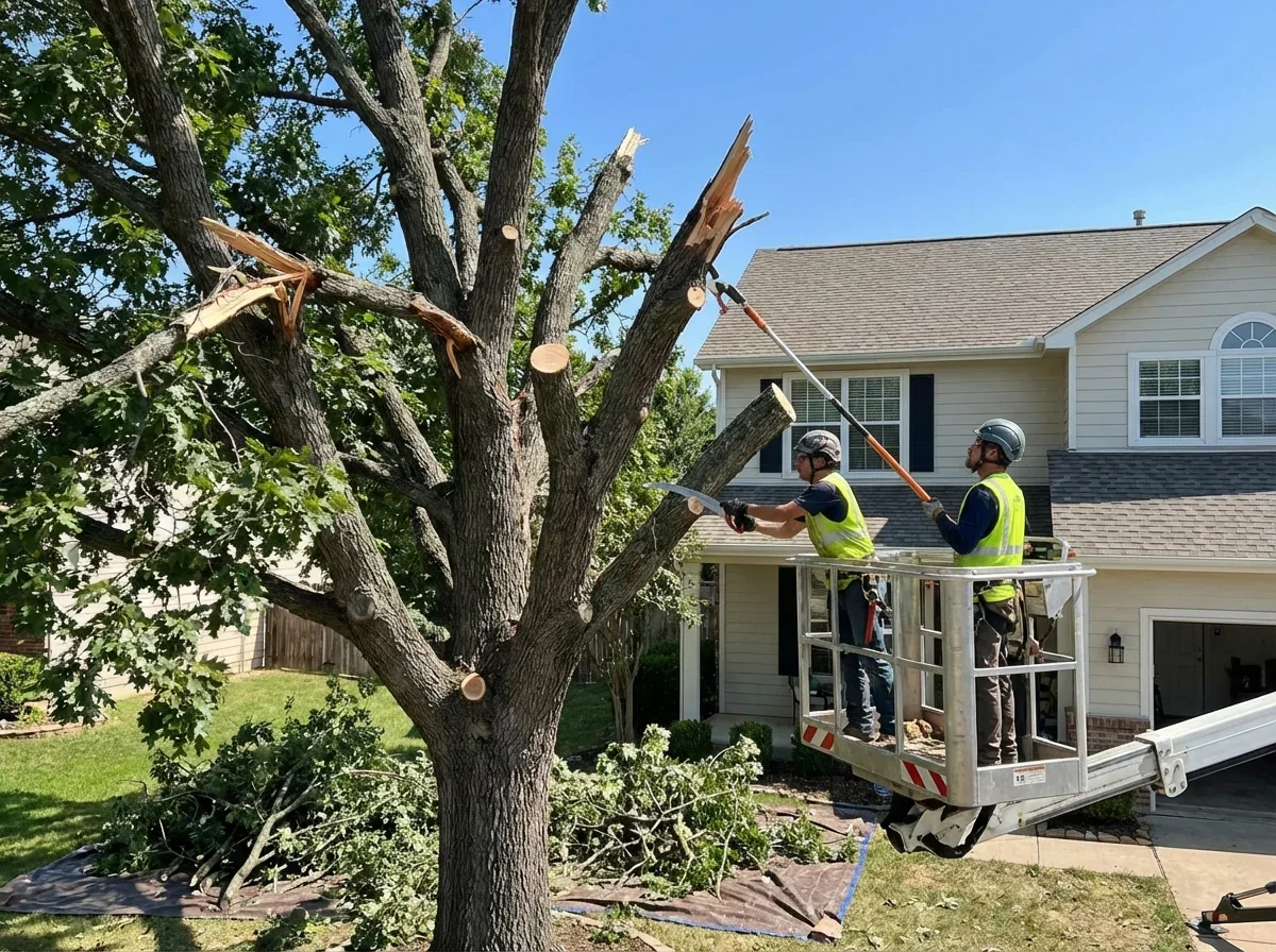 Storm Damage Crown Restoration — Project Gallery