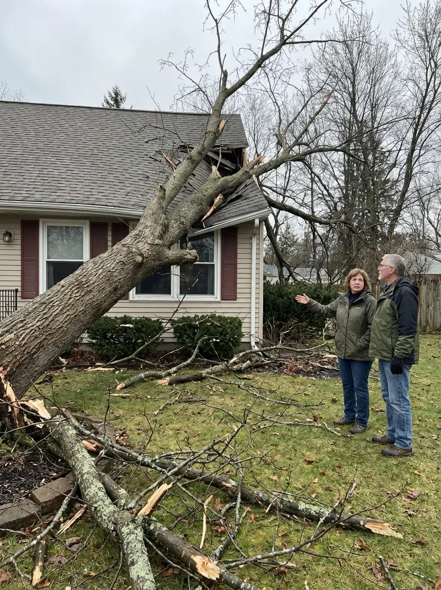 Tree Fell on House - Emergency Help