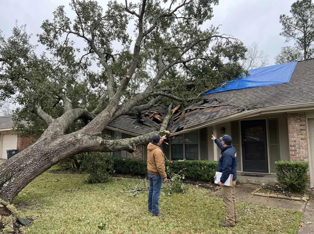What Insurance Actually Covers — tree fell on house