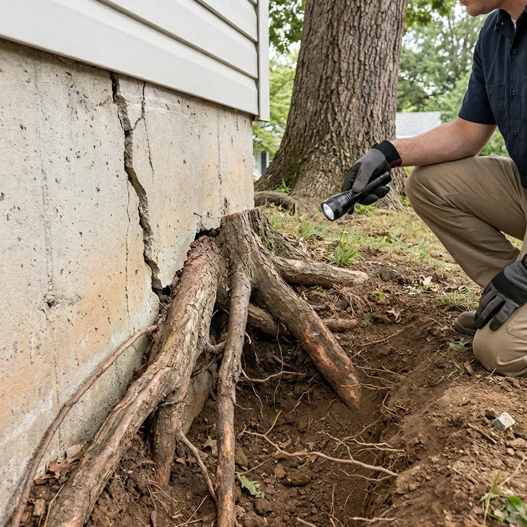 What It Costs to Fix Root Damage — tree roots damaging foundation