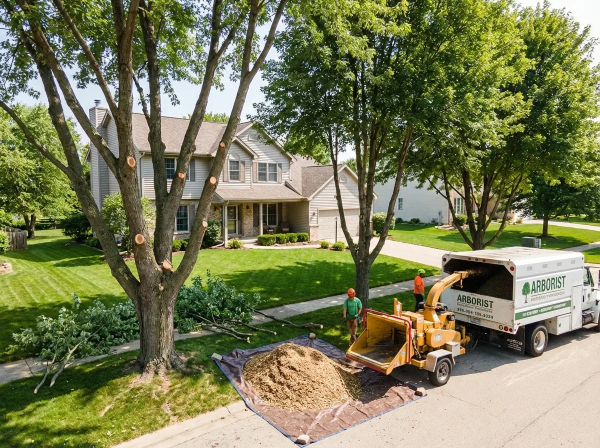 Emergency Tree Service — freshly completed professional emergency tree serv