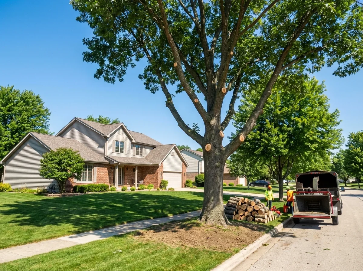 Emergency Tree Service — freshly completed professional emergency tree serv