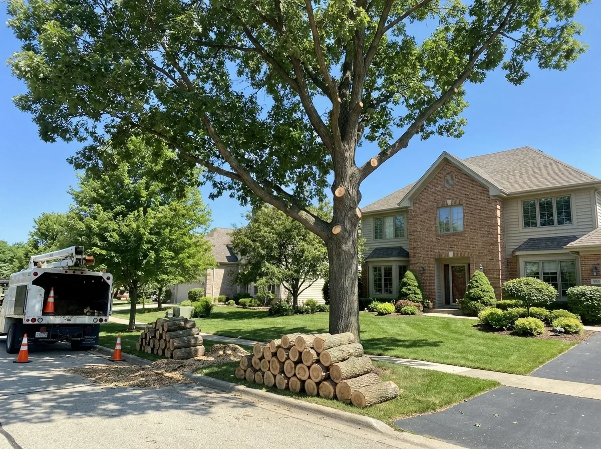 Emergency Tree Service — freshly completed professional emergency tree serv