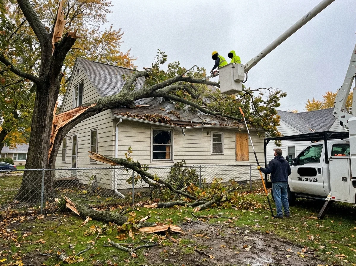 Storm damage got you down? Call us for emergency tree removal