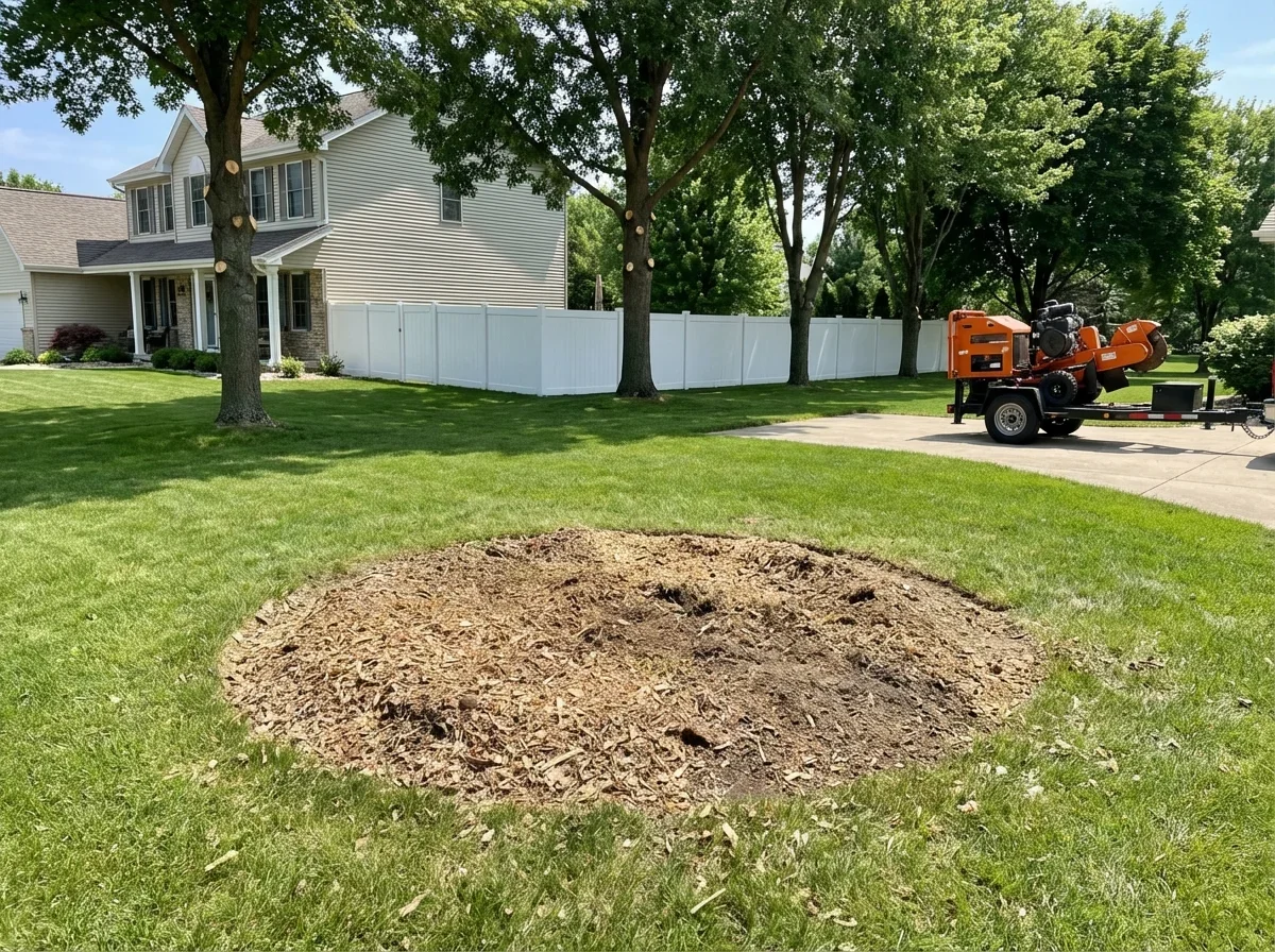 Unsightly stump gone, smooth surface ready for your next project!