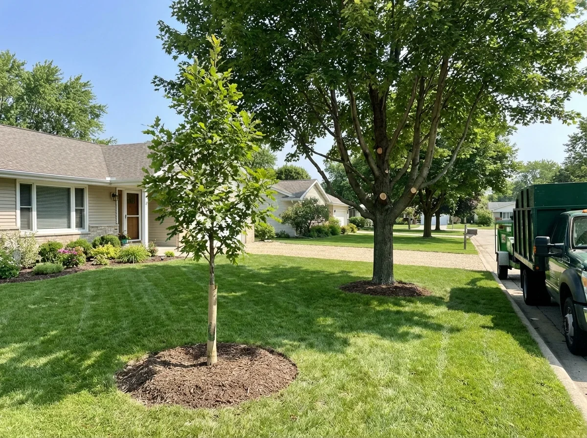 Professional tree planting service ensures thriving, healthy growth for years to come