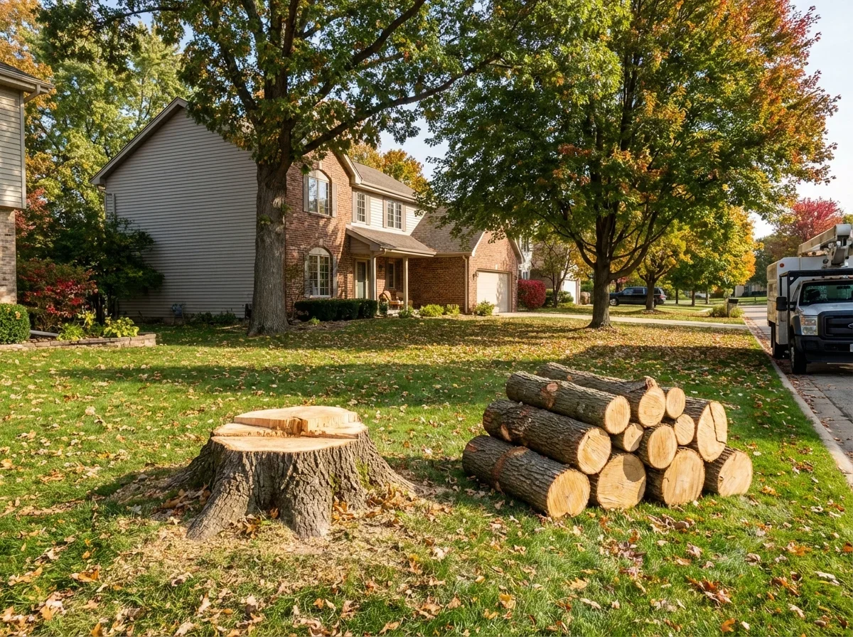 Tree Removal — freshly completed professional tree removal