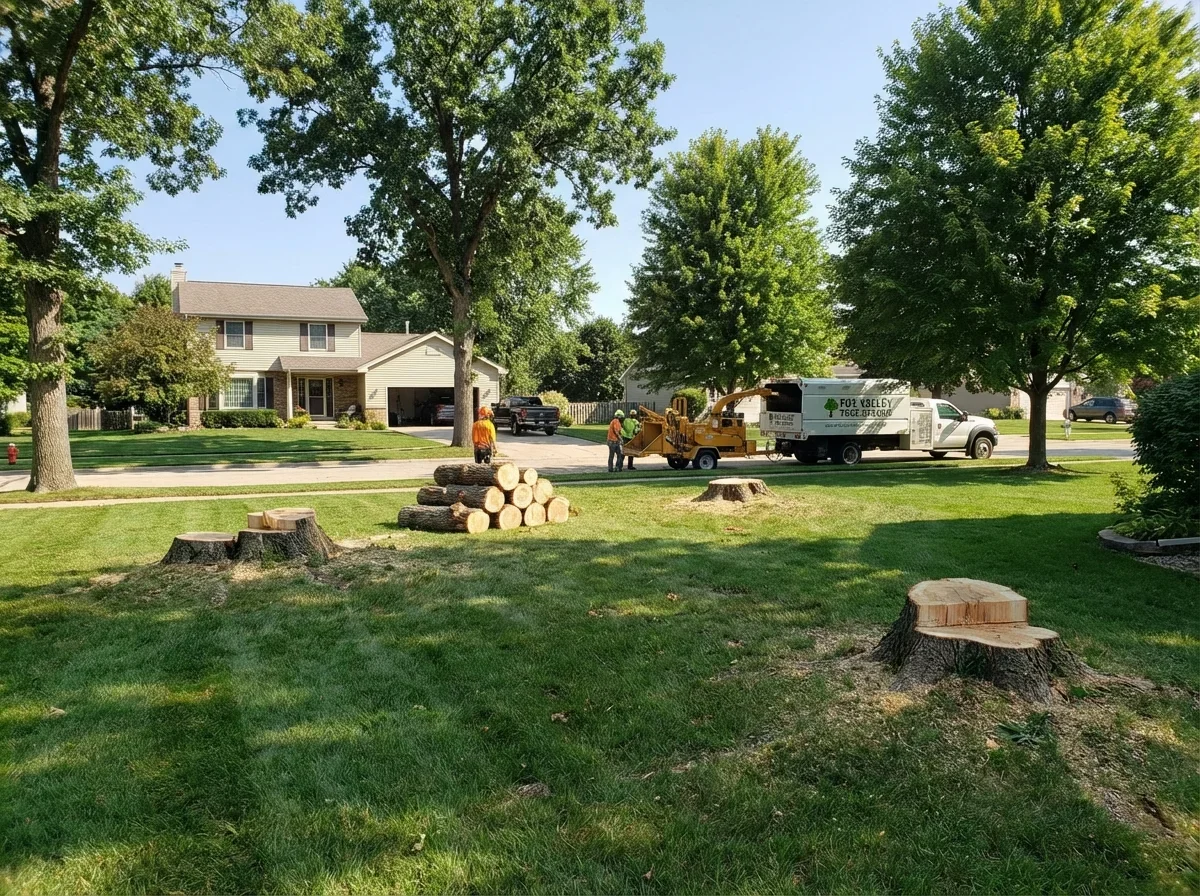 Hazardous tree expertly removed, leaving your property safe and beautiful