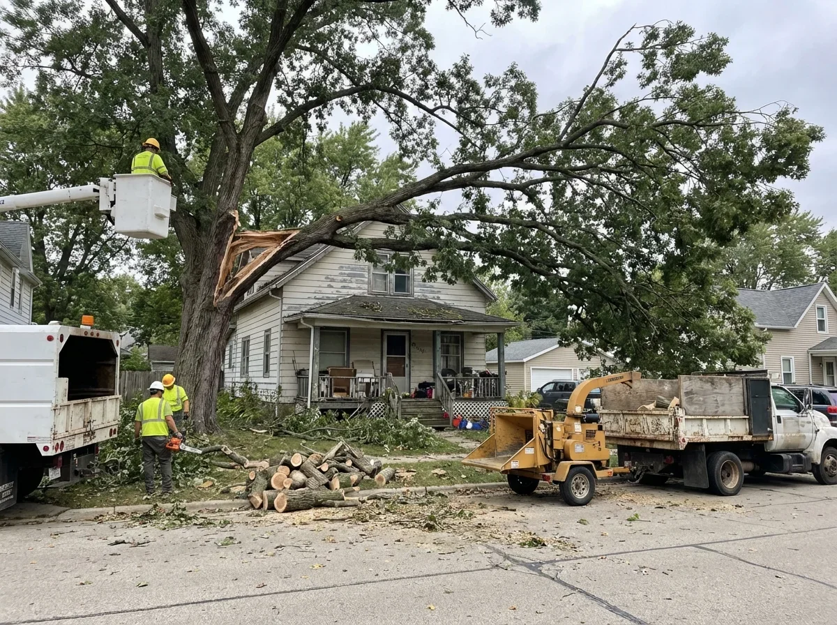 Storm damage got you down? We offer prompt, safe tree removal