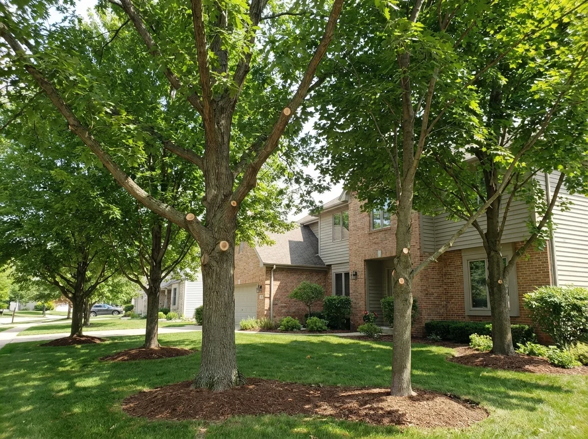 Tree Trimming & Pruning — freshly completed professional tree trimming & pru