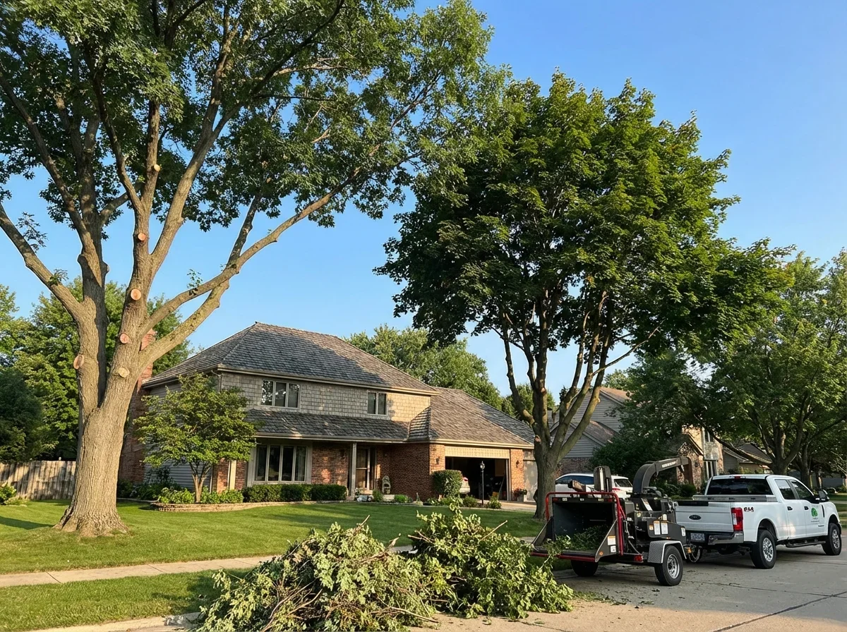 Tree Trimming & Pruning — freshly completed professional tree trimming & pru